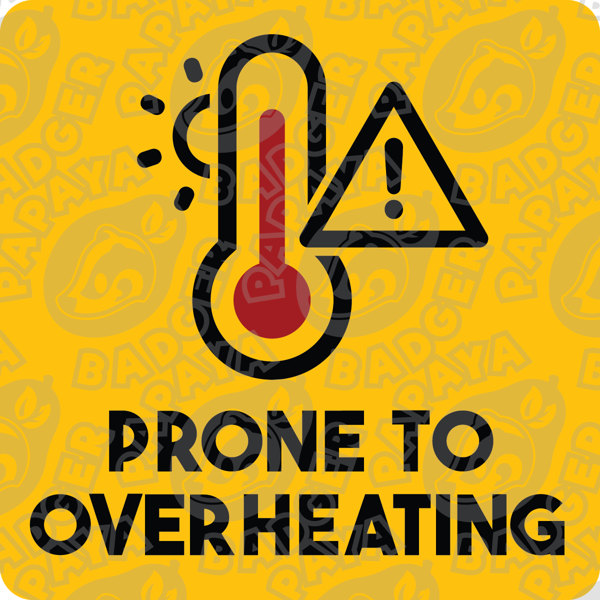 Prone to Overheating Consent Badge