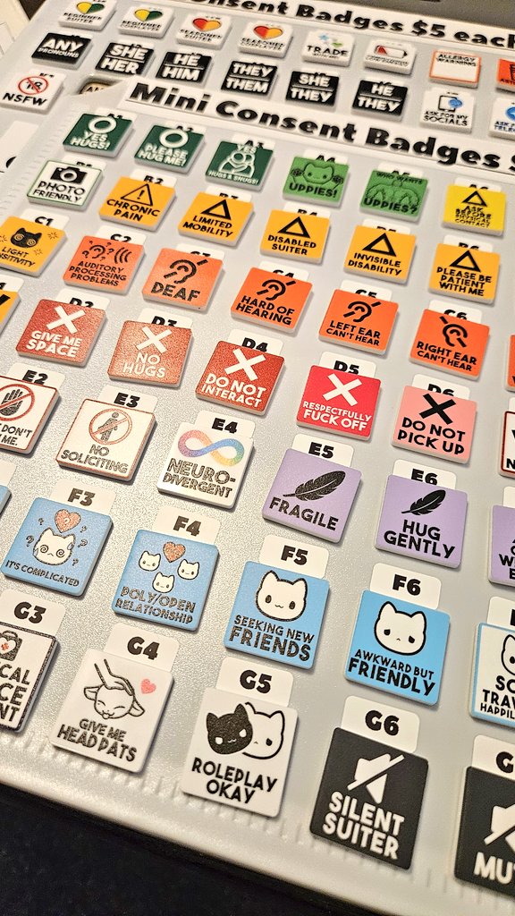 Mini Consent Badge Pins