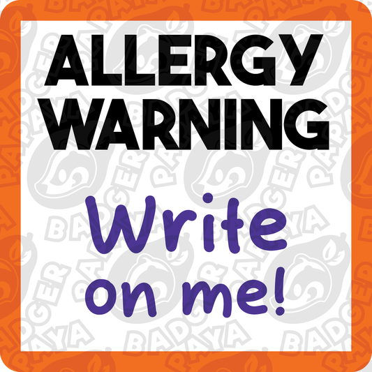 Allergy Warning Consent Badge