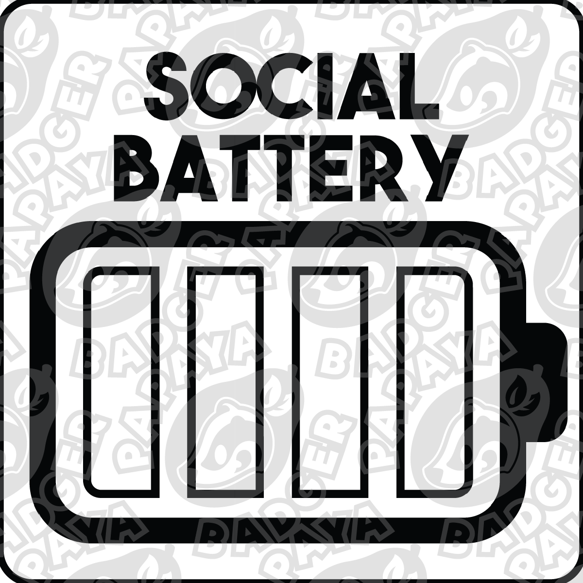 DIY Social Battery Consent Badge