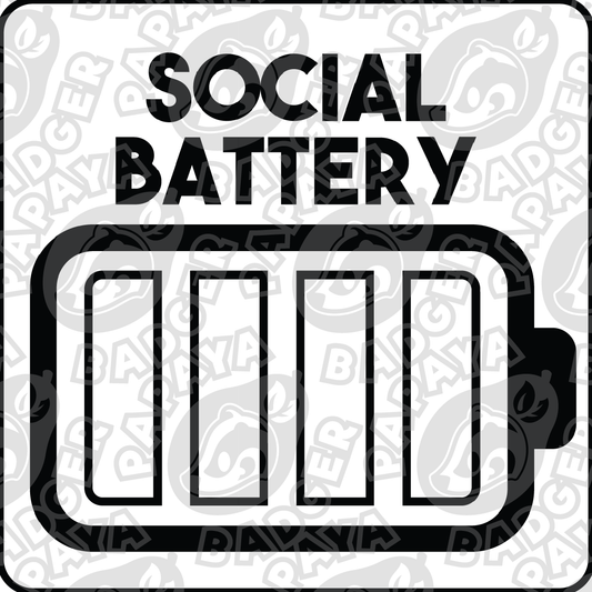 DIY Social Battery Consent Badge