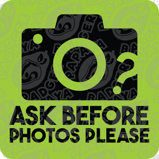 Ask Before Photos Consent Badge