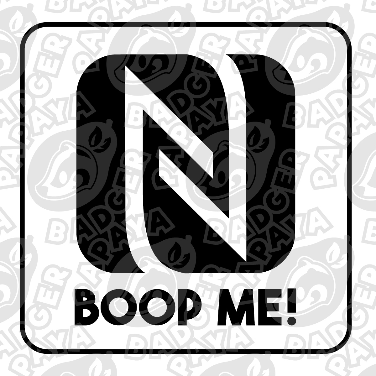 Rewriteable NFC "Boop Me" Pin