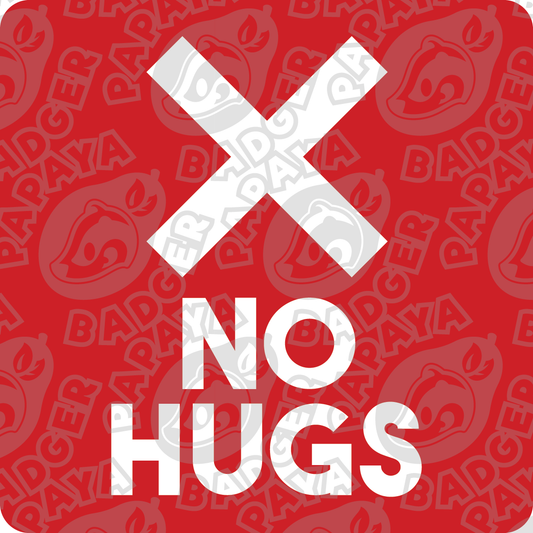 No Hugs Consent Badge