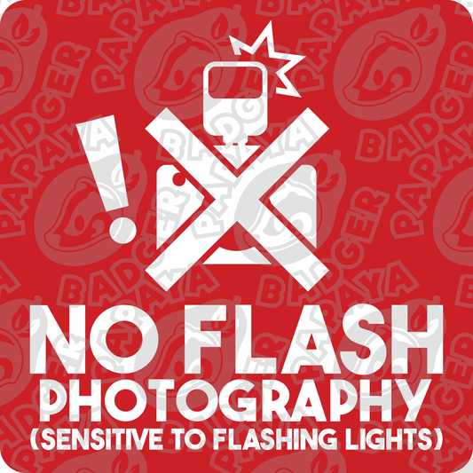 No Flash Photography Consent Badge