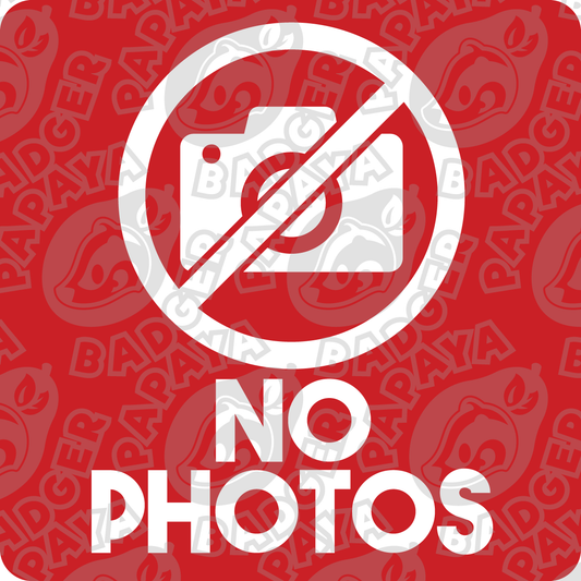 No Photos Consent Badge
