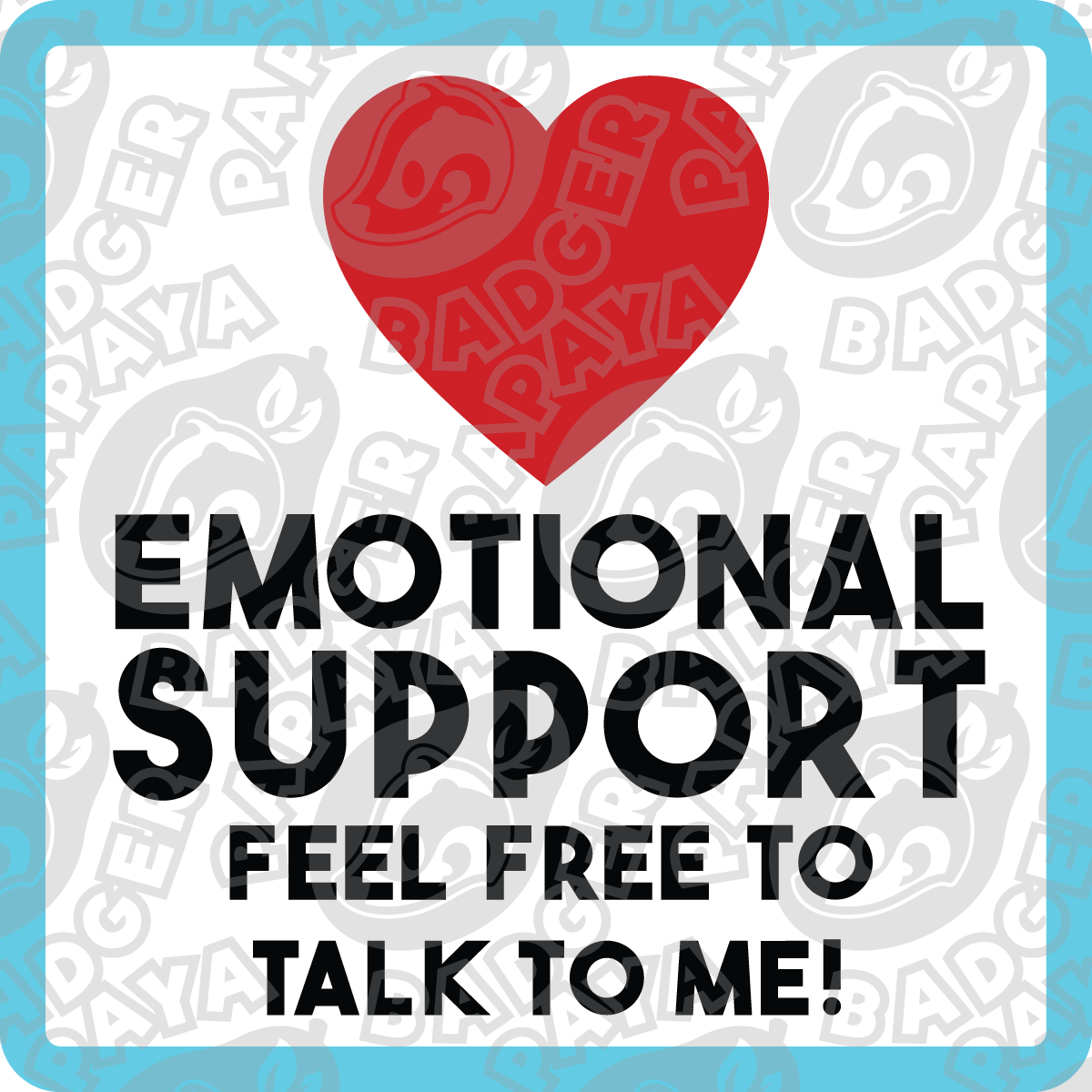 Emotional Support Consent Badge