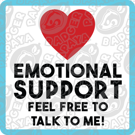 Emotional Support Consent Badge