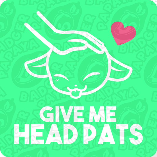 Give Me Head Pats Consent Badge