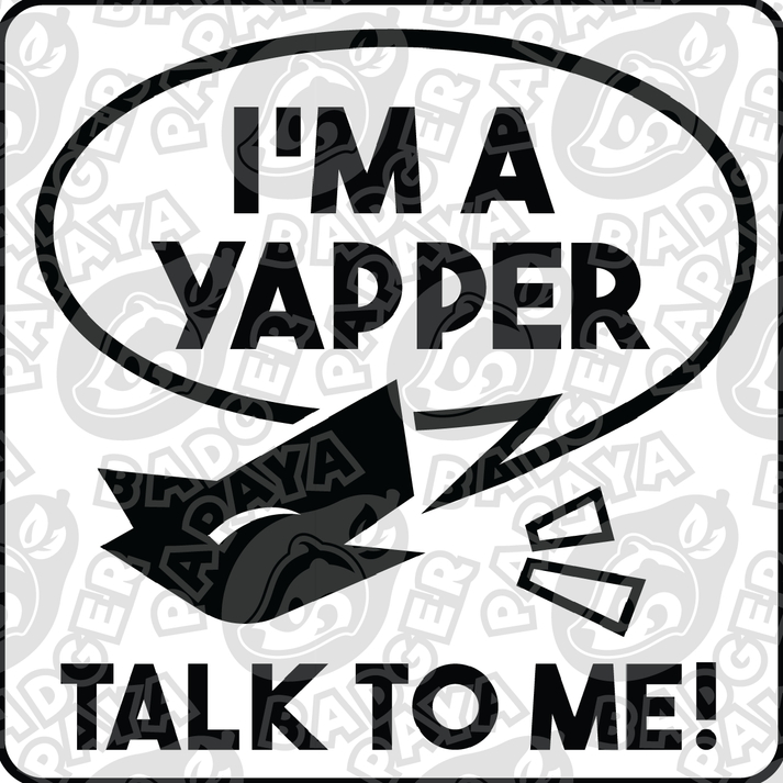 I'm a Yapper Consent Badge – Papaya Badger
